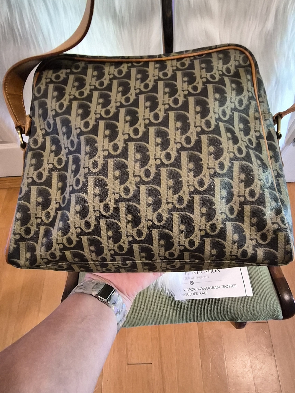 Dior Monogram Trotter Crossbody Shoulder Bag
